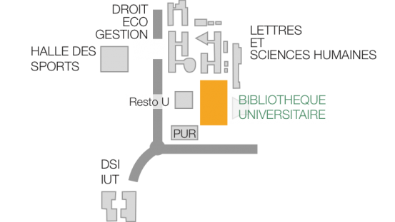 Plan du campus de Schœlcher